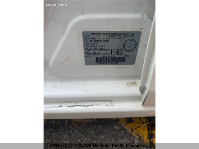 3N1AB7AP1HL670595 Nissan Sentra 1.8 Sv