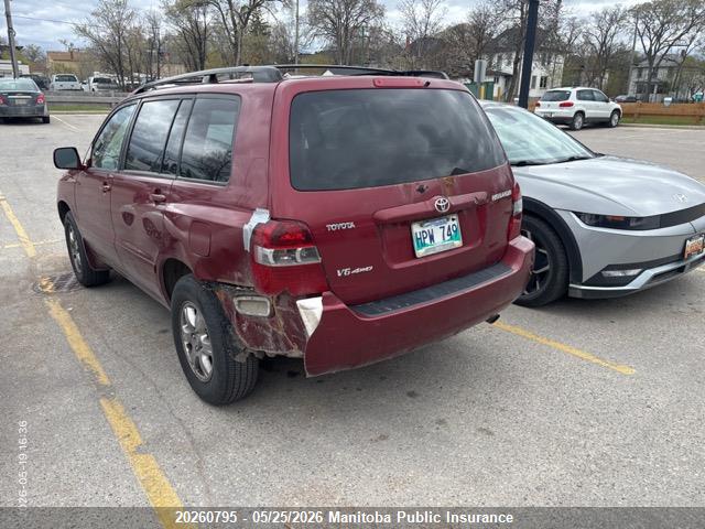 Продажа на аукционе авто 2006 Toyota Highlander V6, vin: JTEHP21A560136582, номер лота: 20260795