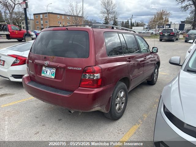 Продажа на аукционе авто 2006 Toyota Highlander V6, vin: JTEHP21A560136582, номер лота: 20260795