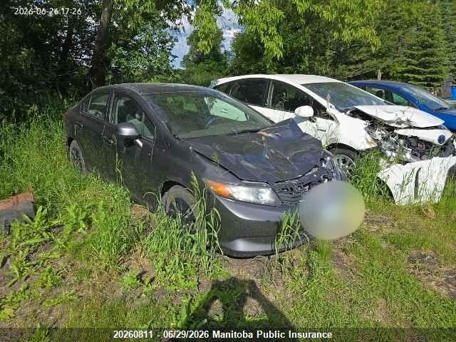 2012 Honda Civic Lx მანქანა იყიდება აუქციონზე, vin: 2HGFB2F42CH059675, აუქციონის ნომერი: 20260811
