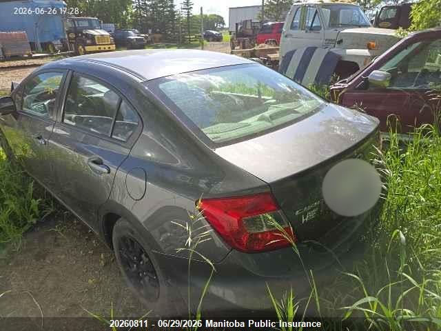 Продаж на аукціоні авто 2012 Honda Civic Lx, vin: 2HGFB2F42CH059675, номер лоту: 20260811