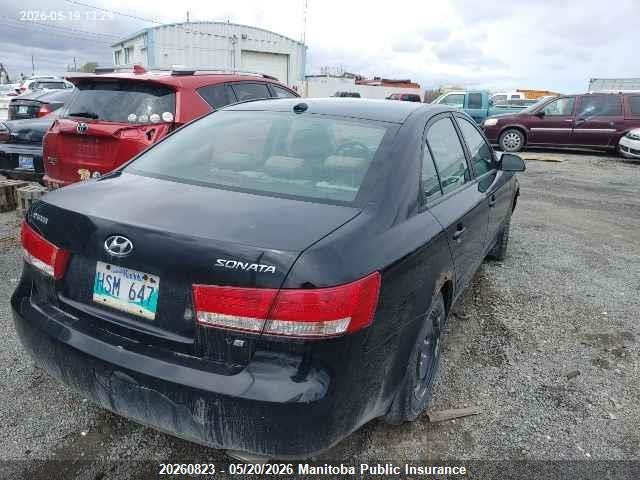 20260823 :رقم المزاد ، 5NPET46F58H396649 vin ، 2008 Hyundai Sonata Gls مزاد بيع