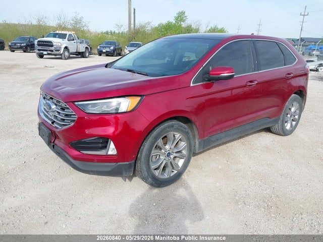 2019 Ford Edge Titanium მანქანა იყიდება აუქციონზე, vin: 2FMPK4K93KBC66556, აუქციონის ნომერი: 20260840