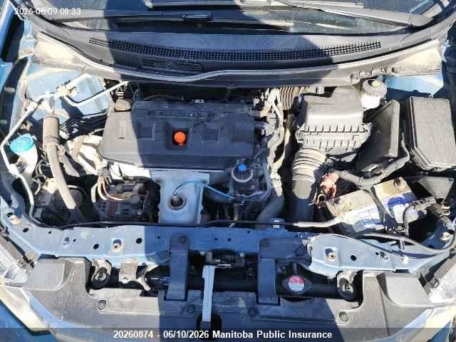 20260874 :رقم المزاد ، 2HGFB2F41CH024268 vin ، 2012 Honda Civic Lx مزاد بيع