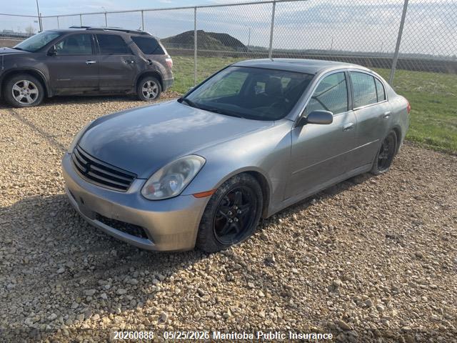 20260888 :رقم المزاد ، JNKCV51E66M510293 vin ، 2006 Infiniti G35 مزاد بيع