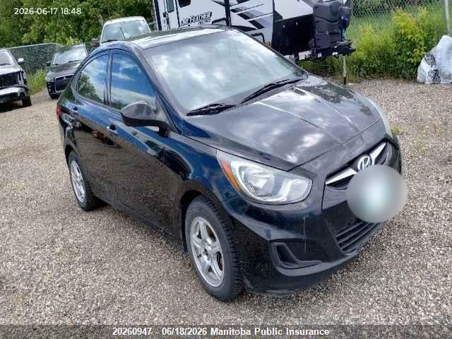 2012 Hyundai Accent Gl მანქანა იყიდება აუქციონზე, vin: KMHCT4AE6CU048682, აუქციონის ნომერი: 20260947