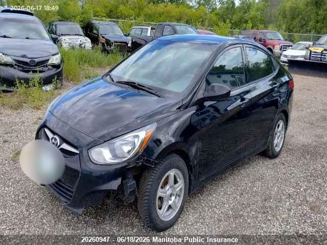 2012 Hyundai Accent Gl მანქანა იყიდება აუქციონზე, vin: KMHCT4AE6CU048682, აუქციონის ნომერი: 20260947
