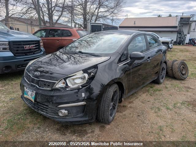 20260958 :رقم المزاد ، KNADN4A30G6004198 vin ، 2016 Kia Rio Ex مزاد بيع