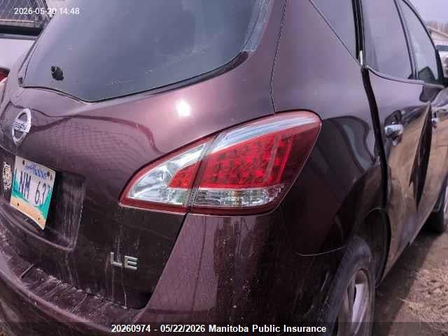 Продаж на аукціоні авто 2013 Nissan Murano Le, vin: JN8AZ1MW1DW302290, номер лоту: 20260974