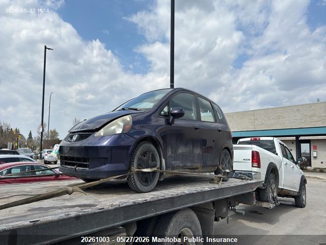 Продаж на аукціоні авто 2008 Honda Fit Lx, vin: JHMGD38408S813302, номер лоту: 20261003