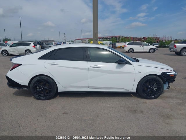 2025 Hyundai Elantra N-line Ultimate მანქანა იყიდება აუქციონზე, vin: KMHLR4DF8SU989424, აუქციონის ნომერი: 20261012