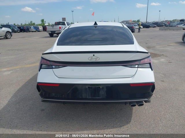 2025 Hyundai Elantra N-line Ultimate მანქანა იყიდება აუქციონზე, vin: KMHLR4DF8SU989424, აუქციონის ნომერი: 20261012