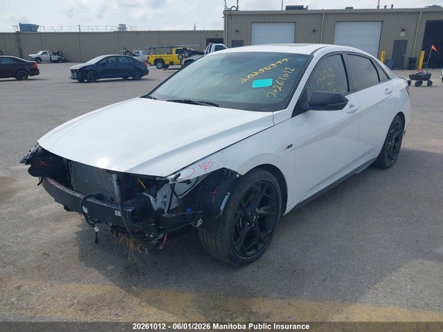 2025 Hyundai Elantra N-line Ultimate მანქანა იყიდება აუქციონზე, vin: KMHLR4DF8SU989424, აუქციონის ნომერი: 20261012