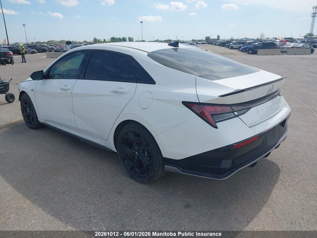 2025 Hyundai Elantra N-line Ultimate მანქანა იყიდება აუქციონზე, vin: KMHLR4DF8SU989424, აუქციონის ნომერი: 20261012
