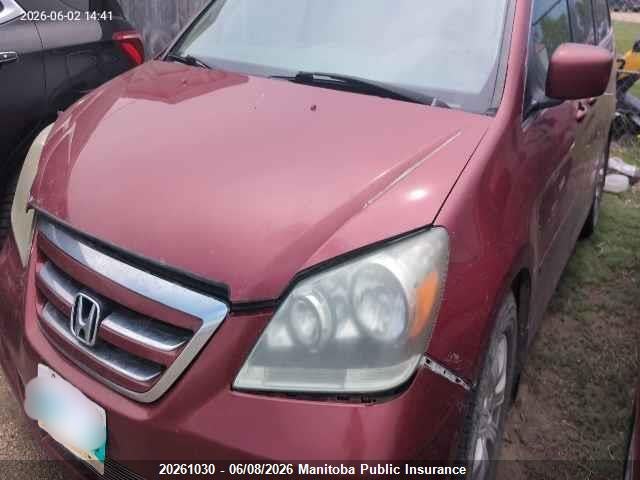 2006 Honda Odyssey Ex მანქანა იყიდება აუქციონზე, vin: 5FNRL38466B508278, აუქციონის ნომერი: 20261030