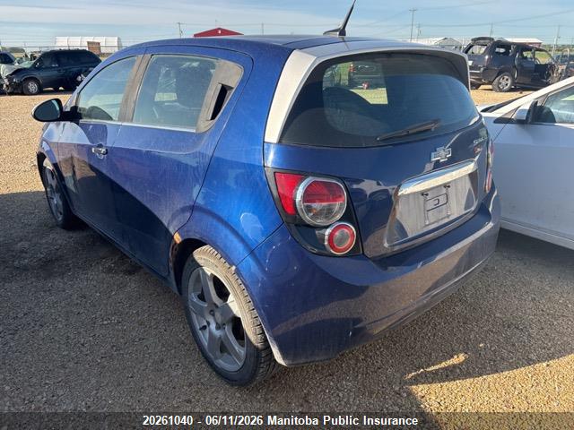 Продажа на аукционе авто 2013 Chevrolet Sonic Lt, vin: 1G1JC6EHXD4115564, номер лота: 20261040