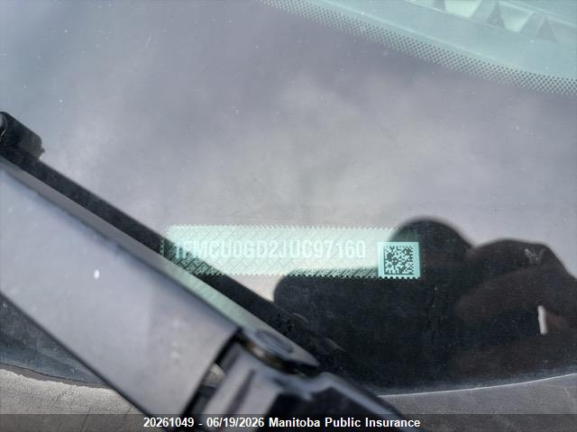 1FMCU0GD2JUC97160 Ford ESCAPE SE
