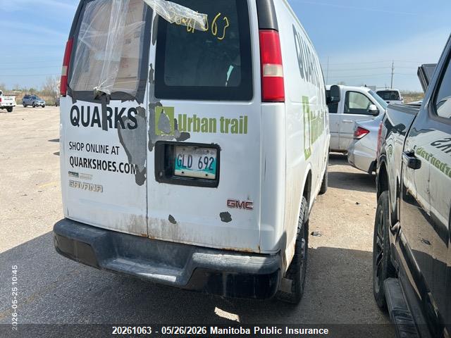 20261063 :رقم المزاد ، 1GTZGGBA7A1141211 vin ، 2010 Gmc Savana 2500 Cargo Van Ext مزاد بيع
