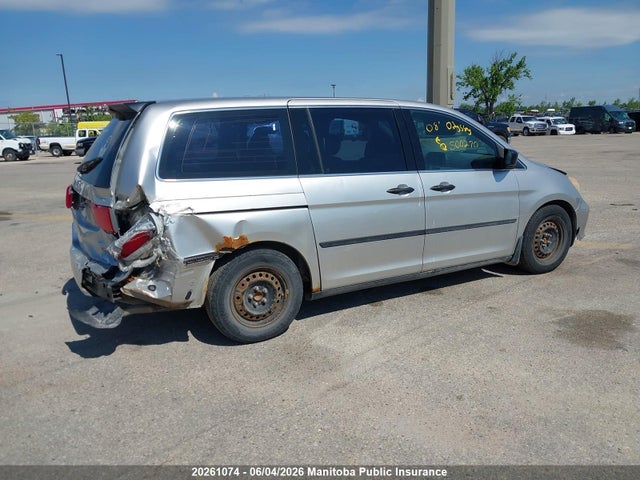 20261074 :رقم المزاد ، 5FNRL38148B500270 vin ، 2008 Honda Odyssey Dx مزاد بيع