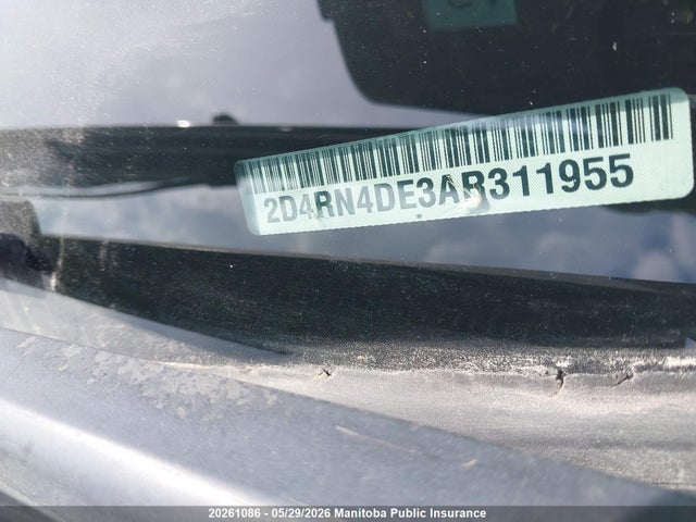 2010 Dodge Grand Caravan Se მანქანა იყიდება აუქციონზე, vin: 2D4RN4DE3AR311955, აუქციონის ნომერი: 20261086