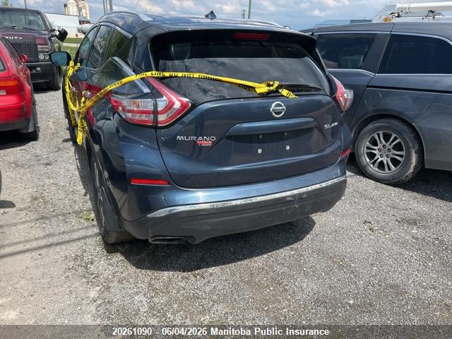 2015 Nissan Murano Sl მანქანა იყიდება აუქციონზე, vin: 5N1AZ2MH6FN223706, აუქციონის ნომერი: 20261090