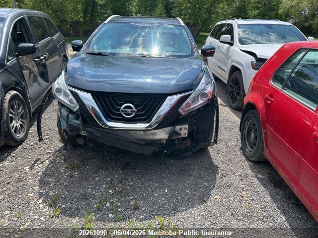 2015 Nissan Murano Sl მანქანა იყიდება აუქციონზე, vin: 5N1AZ2MH6FN223706, აუქციონის ნომერი: 20261090