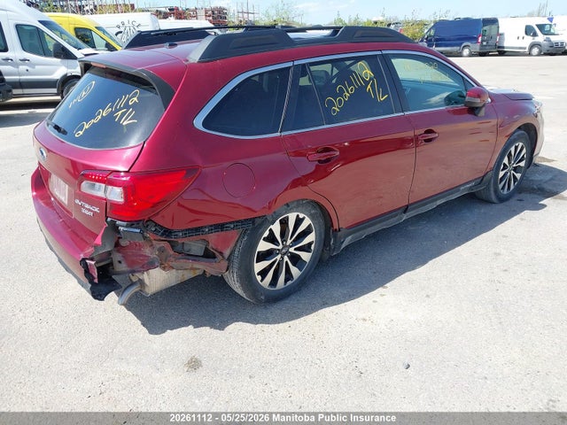 2017 Subaru Outback 3.6r მანქანა იყიდება აუქციონზე, vin: 4S4BSFLC8H3260020, აუქციონის ნომერი: 20261112