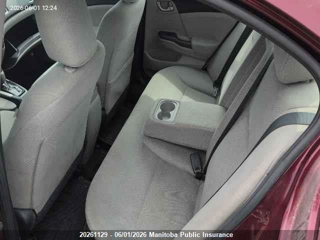 2013 Honda Civic Lx მანქანა იყიდება აუქციონზე, vin: 2HGFB2F43DH045219, აუქციონის ნომერი: 20261129