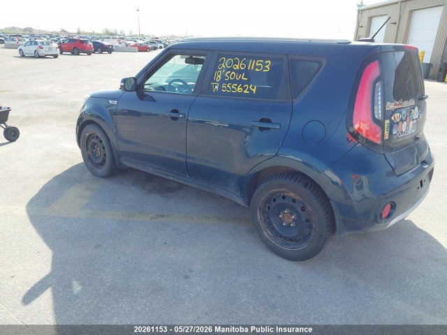 2018 Kia Soul Ex მანქანა იყიდება აუქციონზე, vin: KNDJP3A5XJ7555624, აუქციონის ნომერი: 20261153