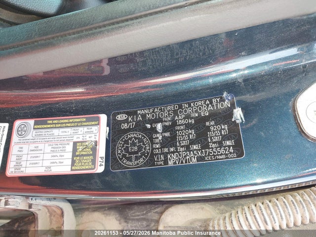 2018 Kia Soul Ex მანქანა იყიდება აუქციონზე, vin: KNDJP3A5XJ7555624, აუქციონის ნომერი: 20261153