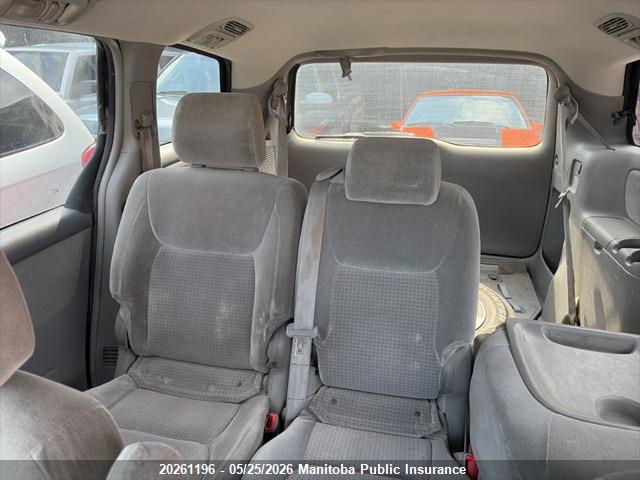 20261196 :رقم المزاد ، 5TDZK29C78S145412 vin ، 2008 Toyota Sienna Ce V6 مزاد بيع