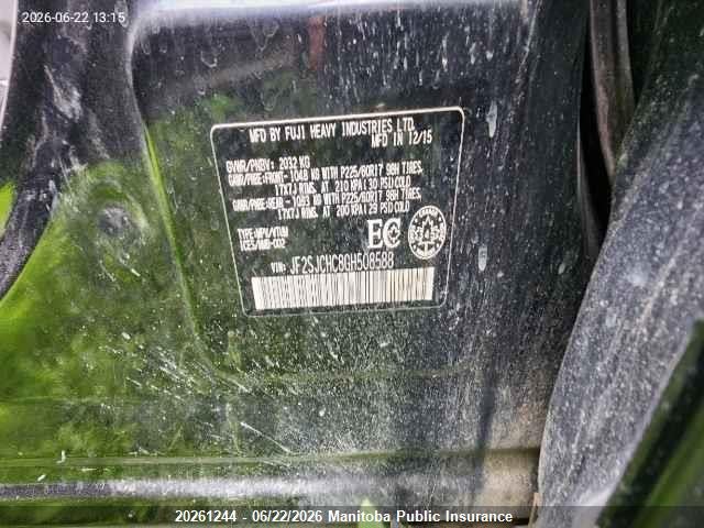 Subaru Forester 2.5i Touring 2016 JF2SJCHC8GH508588 Image 9