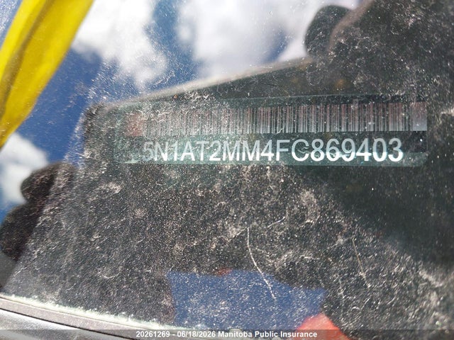 Nissan ROGUE SV 2015 5N1AT2MM4FC869403 Image 11