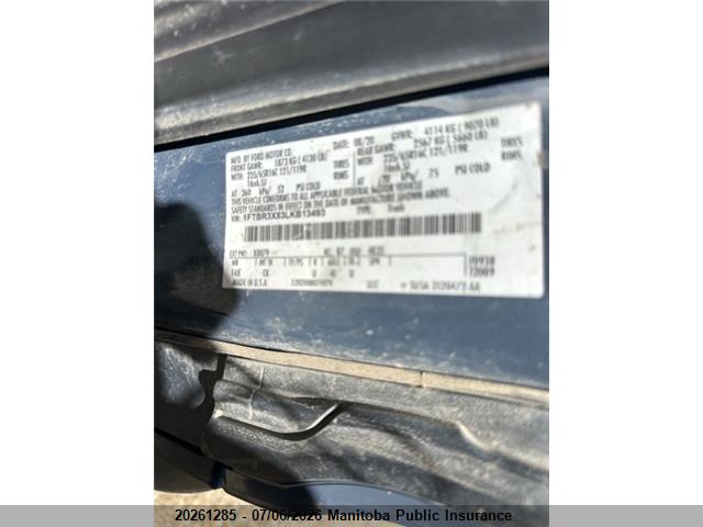 20261285 :رقم المزاد ، 1FTBR3X83LKB13493 vin ، 2020 Ford Transit 250 Wb 148 El Cargo مزاد بيع