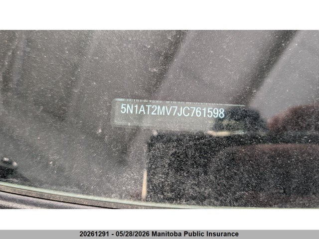 20261291 :رقم المزاد ، 5N1AT2MV7JC761598 vin ، 2018 Nissan Rogue Sv مزاد بيع