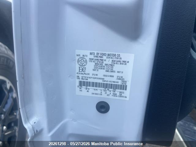 Продаж на аукціоні авто 2013 Ford F150 Fx4 Supercab, vin: 1FTFX1EF1DFD35540, номер лоту: 20261298