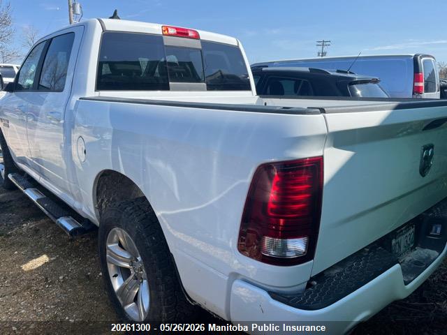 Продаж на аукціоні авто 2018 Dodge Ram 1500 Sport Crew Cab, vin: 1C6RR7MT7JS203300, номер лоту: 20261300