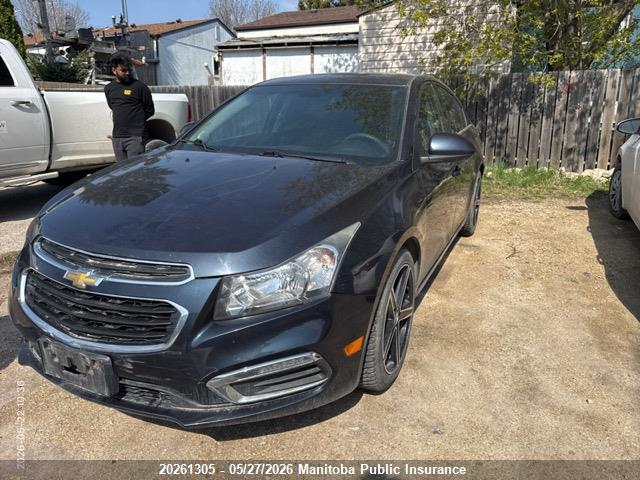 2015 Chevrolet Cruze Lt Turbo მანქანა იყიდება აუქციონზე, vin: 1G1PC5SB9F7265834, აუქციონის ნომერი: 20261305