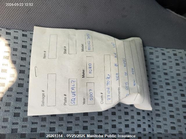 Aukcja sprzedaży 2007 Ford Focus Zx4 Se, vin: 1FAHP34N77W248782, numer aukcji: 20261314