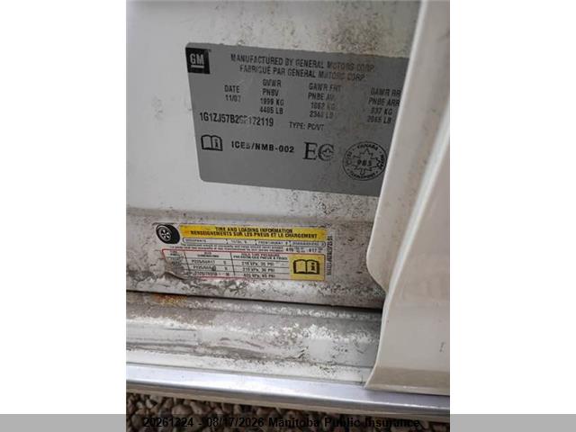 20261324 :رقم المزاد ، 1G1ZJ57B28F172119 vin ، 2008 Chevrolet Malibu Lt مزاد بيع