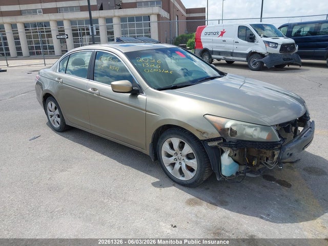 2008 Honda Accord Ex-l მანქანა იყიდება აუქციონზე, vin: 1HGCP26848A801409, აუქციონის ნომერი: 20261326
