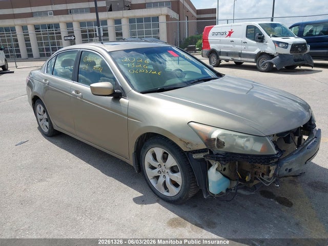 2008 Honda Accord Ex-l მანქანა იყიდება აუქციონზე, vin: 1HGCP26848A801409, აუქციონის ნომერი: 20261326