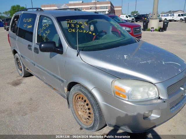 2007 Chevrolet Uplander Ls მანქანა იყიდება აუქციონზე, vin: 1GNDU23147D219284, აუქციონის ნომერი: 20261336