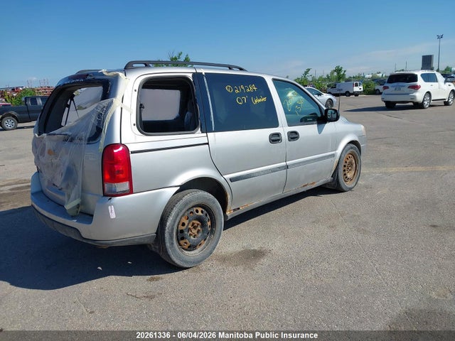 2007 Chevrolet Uplander Ls მანქანა იყიდება აუქციონზე, vin: 1GNDU23147D219284, აუქციონის ნომერი: 20261336