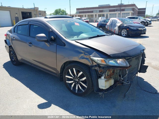 20261361 :رقم المزاد ، 2HGFB2F71DH035332 vin ، 2013 Honda Civic Touring مزاد بيع