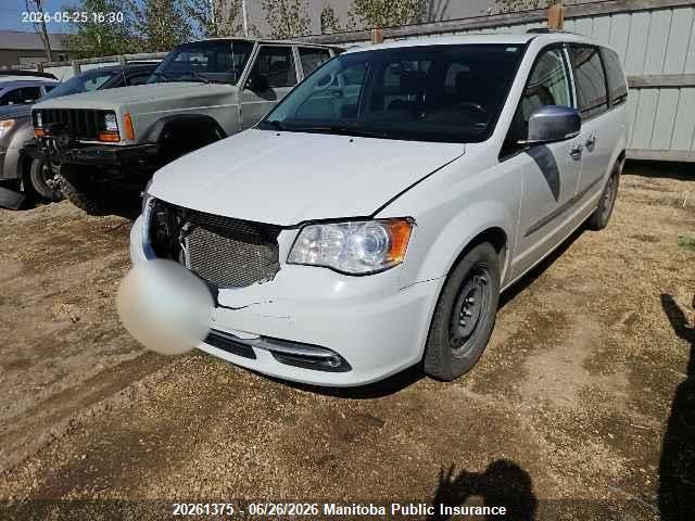 2013 Chrysler Town & Country Limited მანქანა იყიდება აუქციონზე, vin: 2C4RC1GG2DR816615, აუქციონის ნომერი: 20261375