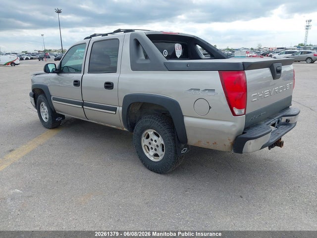 2004 Chevrolet Avalanche 1500 მანქანა იყიდება აუქციონზე, vin: 3GNEK12T44G260293, აუქციონის ნომერი: 20261379