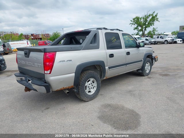 2004 Chevrolet Avalanche 1500 მანქანა იყიდება აუქციონზე, vin: 3GNEK12T44G260293, აუქციონის ნომერი: 20261379