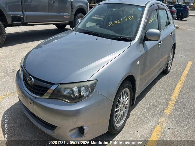 2007 Subaru Impreza მანქანა იყიდება აუქციონზე, vin: GH3004291, აუქციონის ნომერი: 20261381