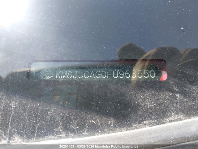 20261403 :رقم المزاد ، KM8JUCAG0FU963550 vin ، 2015 Hyundai Tucson Gls مزاد بيع